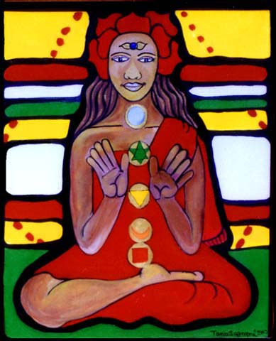 Samahdi Samadi Meditating Yogini by Tania Guerrera TG