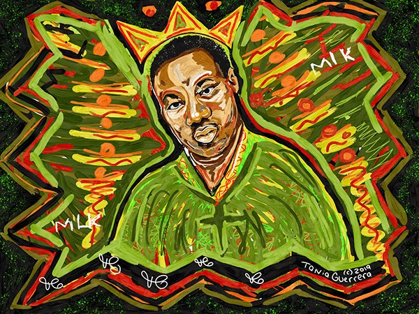 Digital painting of Martin Luther King Jr