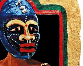 Protected: Masked Woman | Painting + Mixed-Media